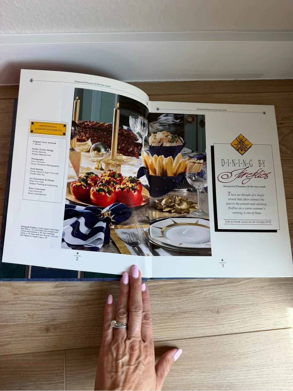 Dining by Fireflies Cookbook - Blue Cover Edition